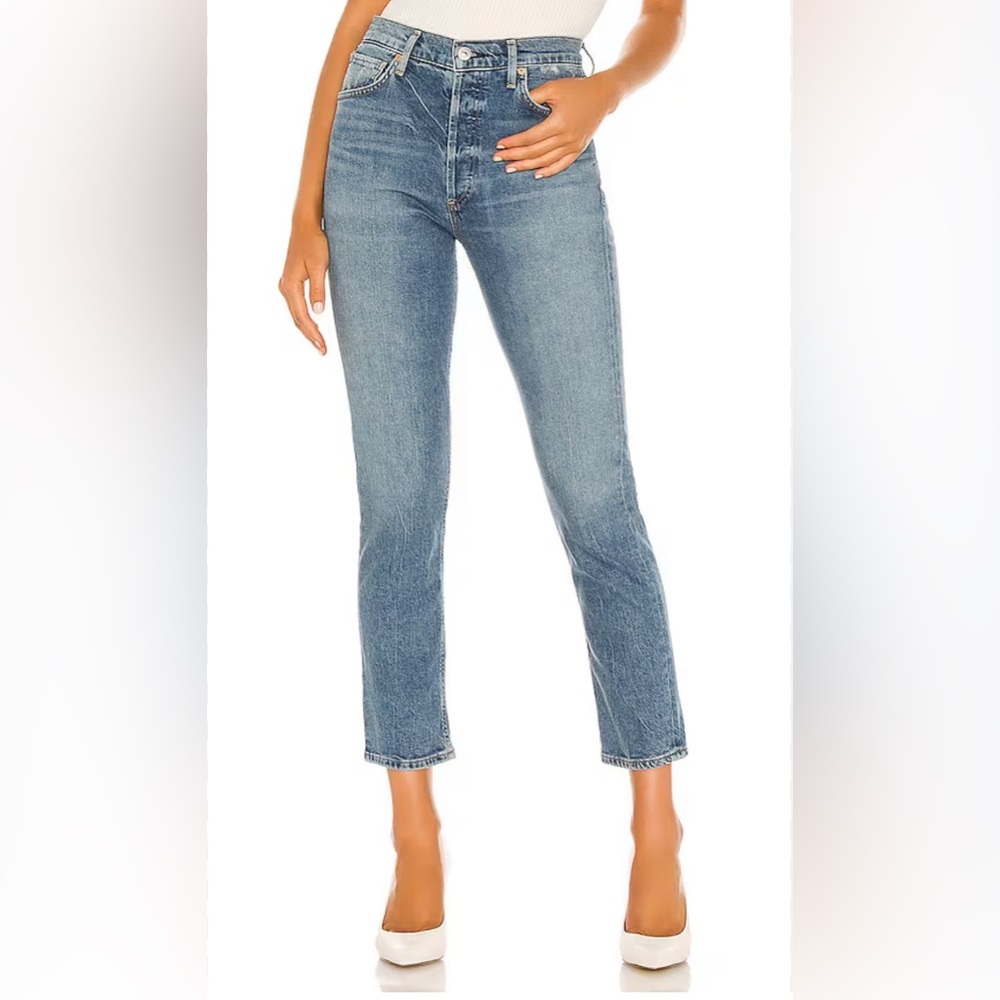 Citizens of Humanity, Charlotte, high rise, slim, straight denim jeans 29